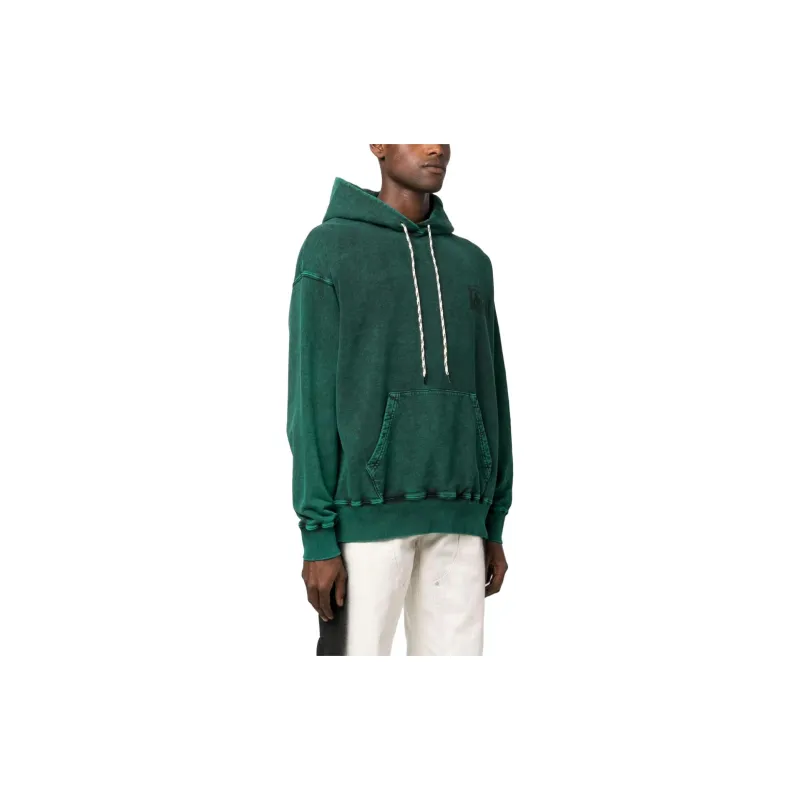 Aries Destroyed Temple Logo Printed Hoodie-3