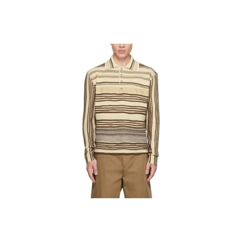 Bottega Veneta Polo Shirt Men's Beige-1