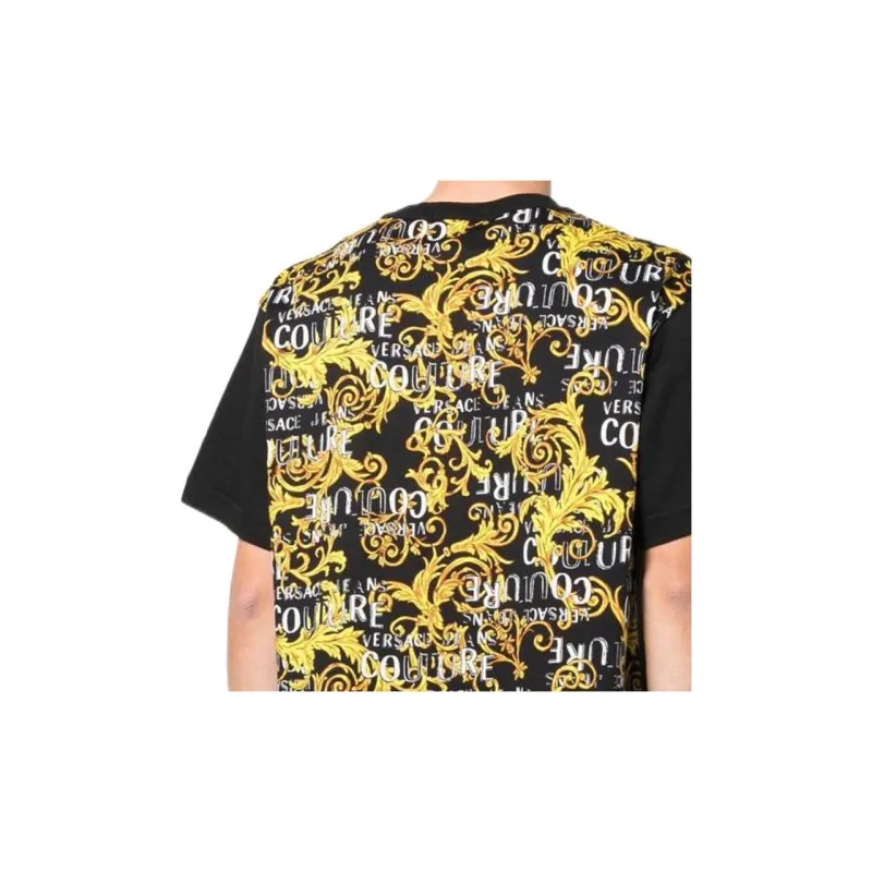 VERSACE JEANS COUTURE Baroque pattern Print Detail T shirt-5