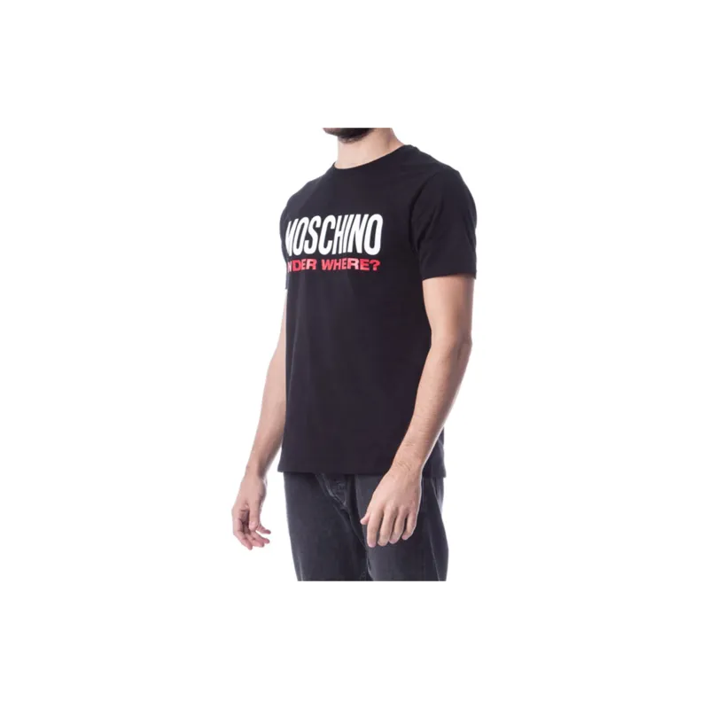 MOSCHINO T Shirts Men Black-3