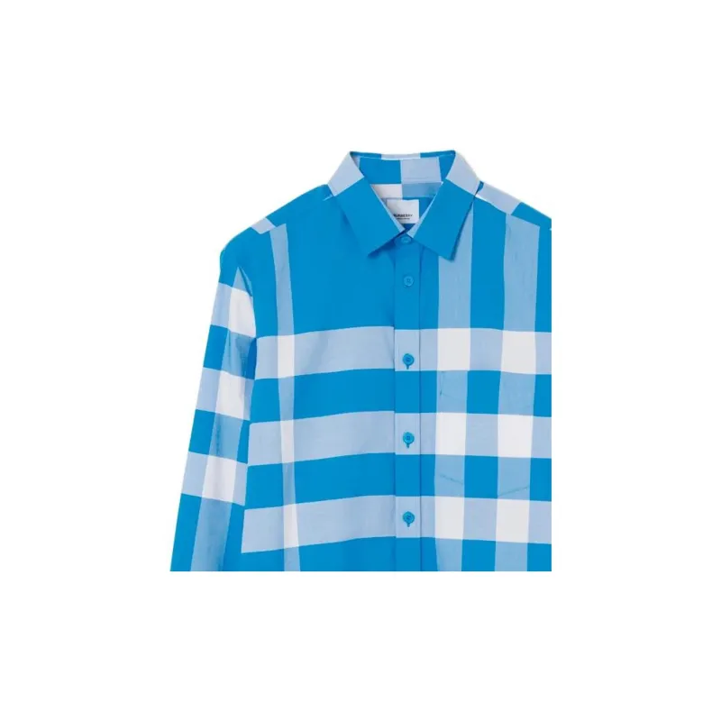 Burberry SS23 Shirt Men's Vivid Blue-1