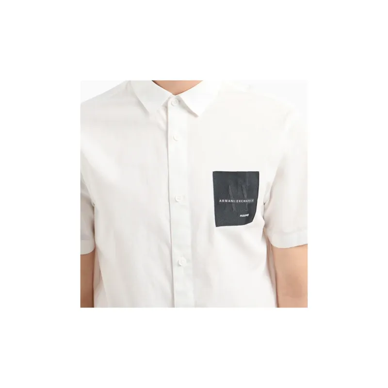 ARMANI EXCHANGEAE SS24 Shirt Men's White-3