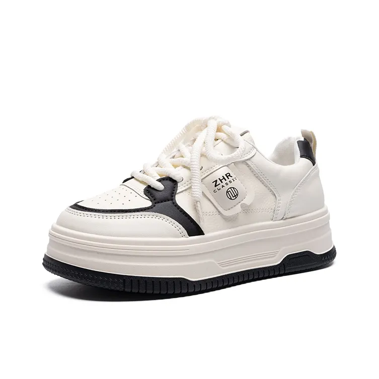 ZHR Puffy Shoes Lightweight Height Increasing Skateboard Shoes Women's-1