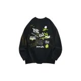 Black/Green (Long-Sleeved T-Shirt)