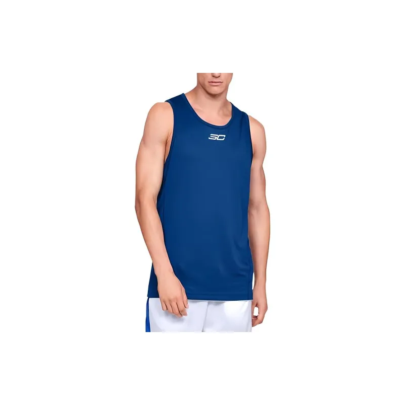 Under Armour Curry Basketball Jerseys Men's Royal Blue-4