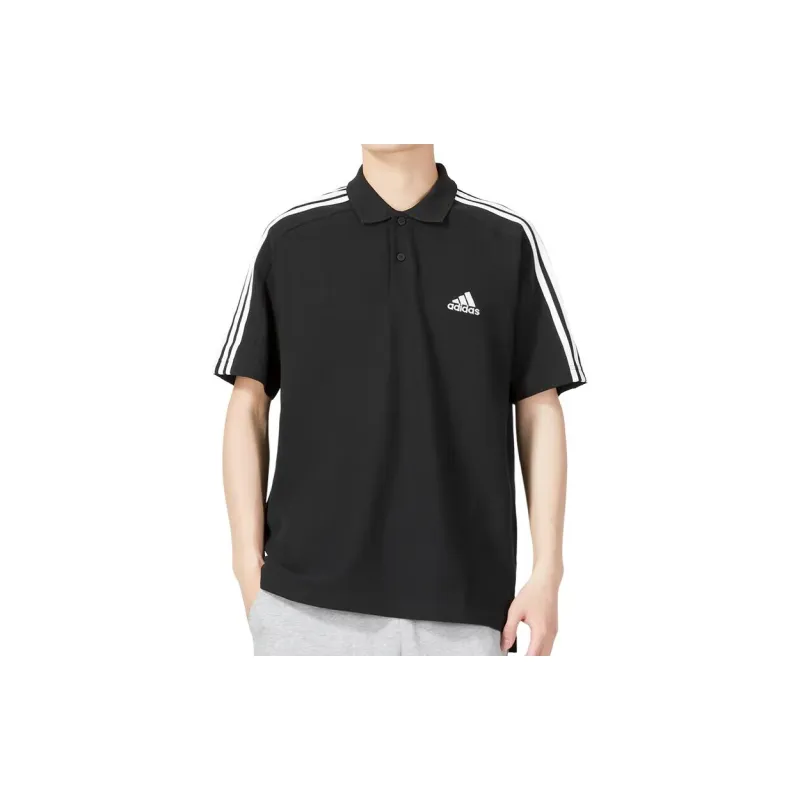 Adidas Polo Shirts Men Black-3