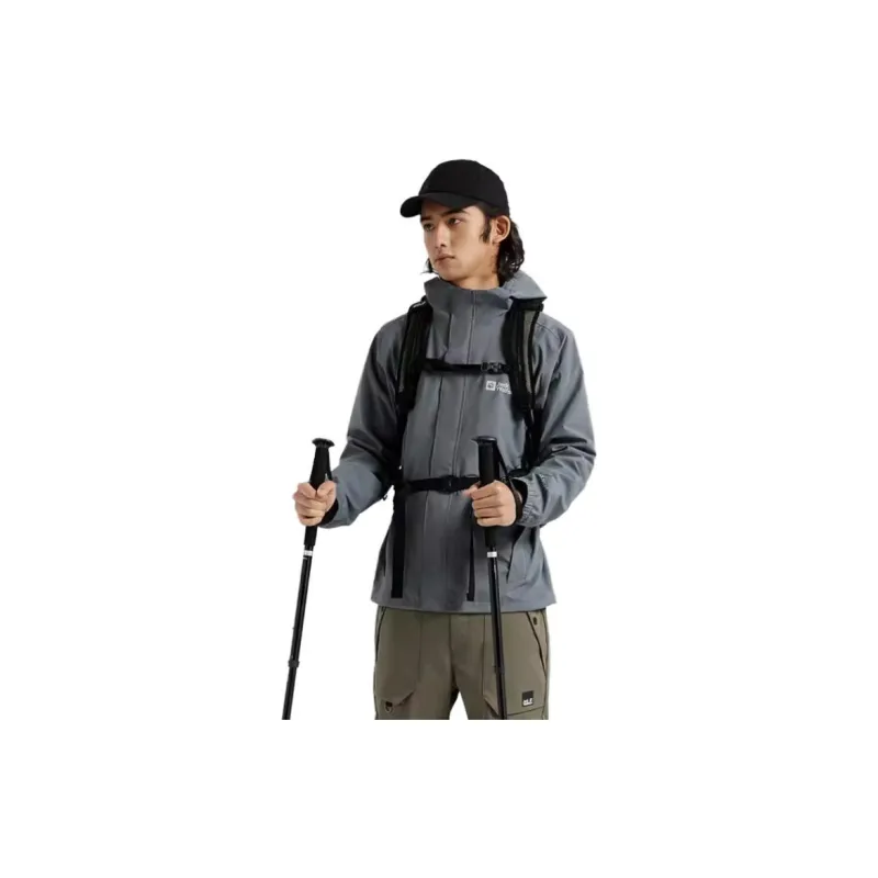 Jack Wolfskin Water Resistant Windproof And Water Repellent Windbreaker Jacket Men's-7