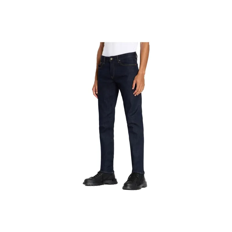 ARMANI EXCHANGE Logo patch Straight leg Jeans-1