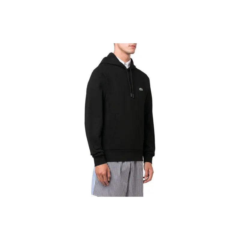 LACOSTE Logo patch Cotton Hoodie-3