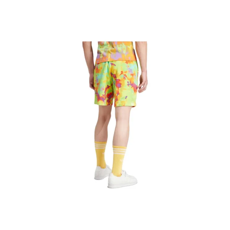 Adidas TIE DYED Casual Shorts Men's Impact Yellow-2