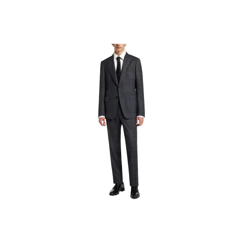 TOM FORD Check pattern Single breasted Suit-1