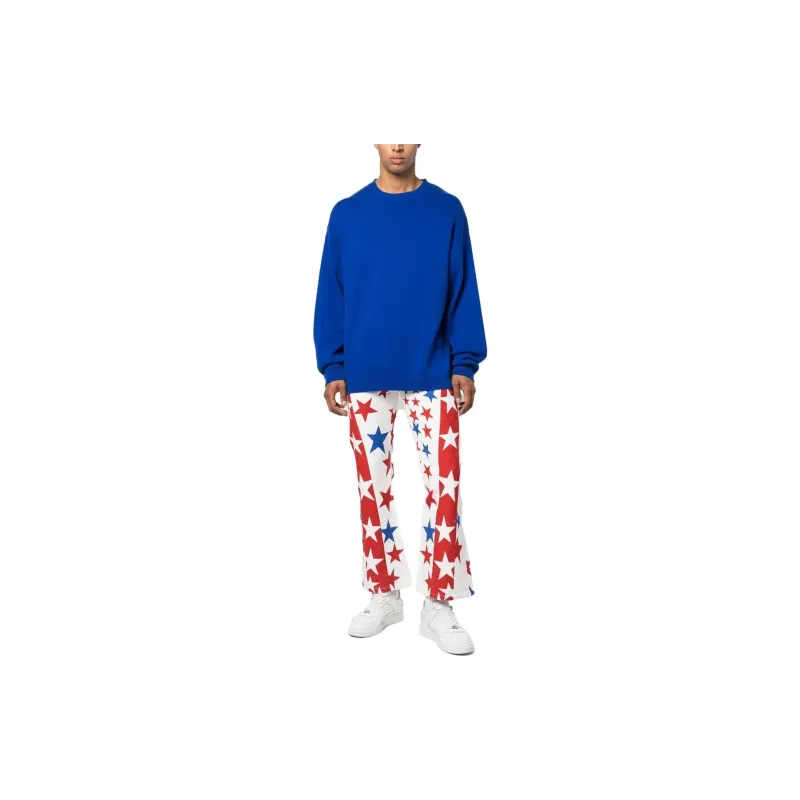 ERL Star-print Bootcut Jeans-1