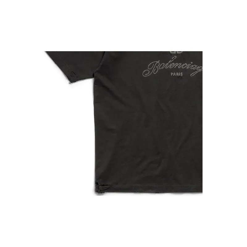 Balenciaga T Shirt Regular Fit Unisex Black-5