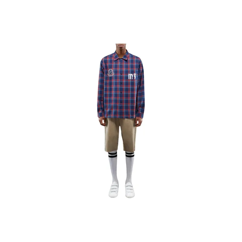 Moncler Shirts Men Red Blue-1