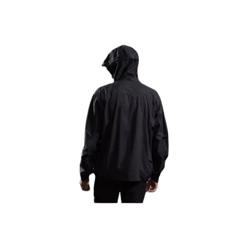 TAJEZZO Water Resistant And Rainproof Windbreaker Jacket Men's Black-1