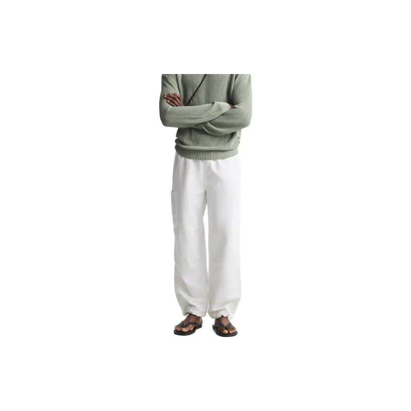 ZARA Casual Pants Men White-2