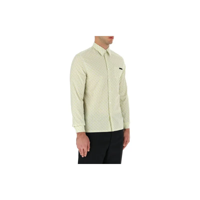 PRADA Shirts Men Yellow-2