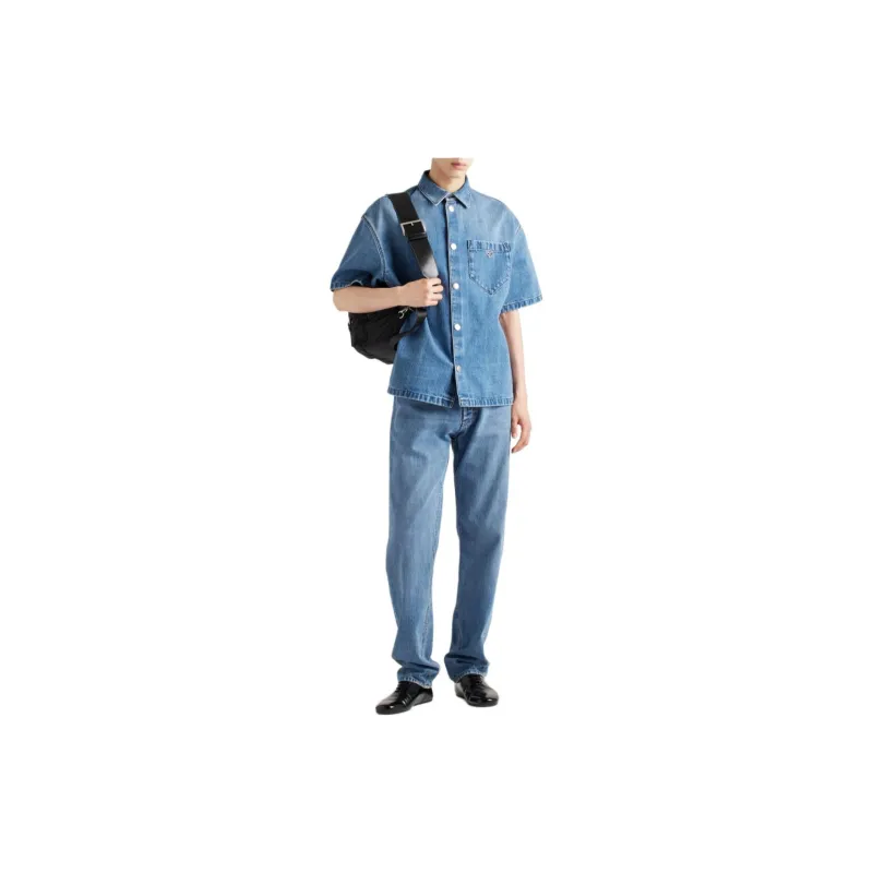 PRADA Shirts Men Blue-3