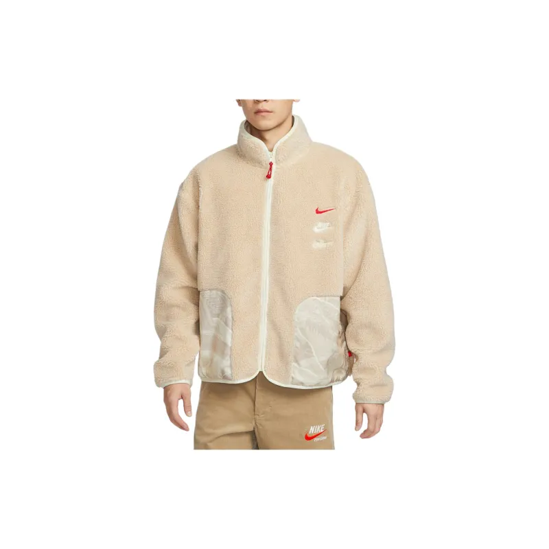 Nike Velvet feel Coat Men's Beach White-3