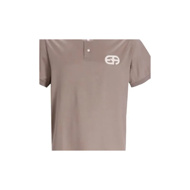 EMPORIO ARMANI Logo patch Button fastening Polo Shirt-5