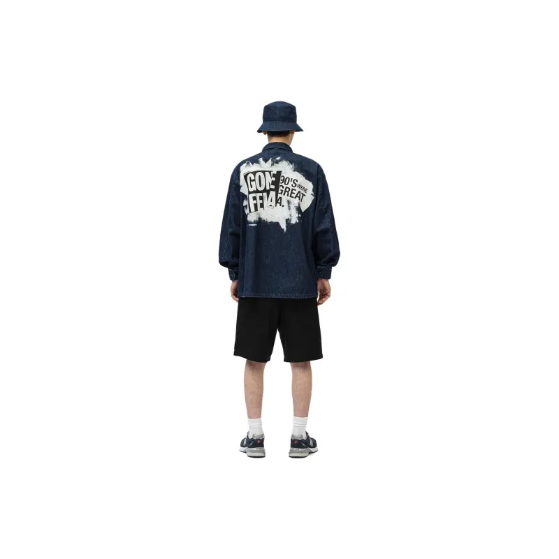 WTAPS Logo patch Denim Shirt-3