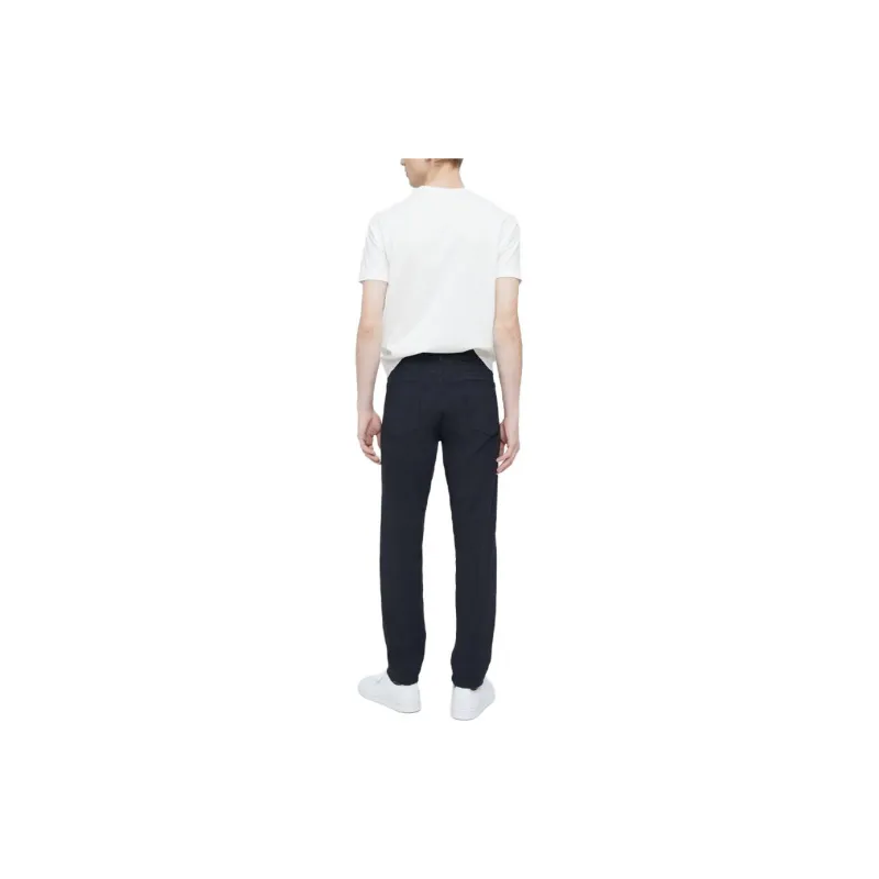 THEORY Casual Pants Men Dark Navy Blue-2