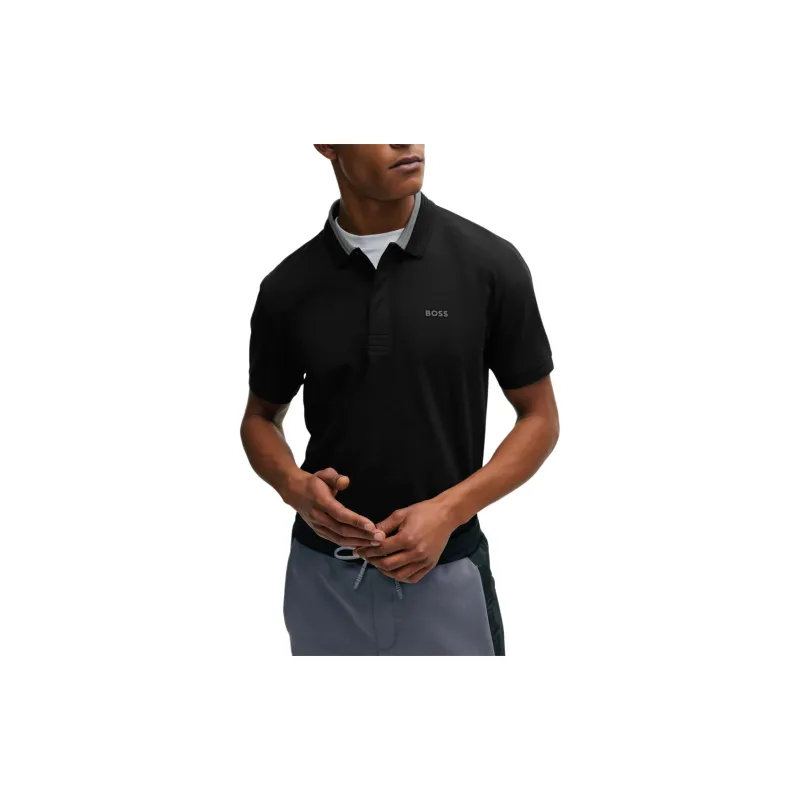 HUGO BOSS SS24 Polo Shirt Men's Black-3