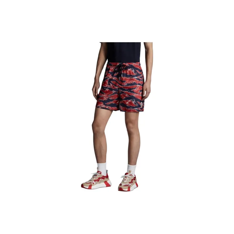 Moncler Swimming Shorts Men's Red & Color-1