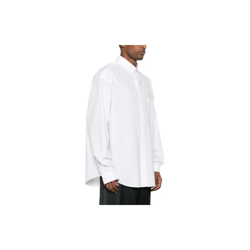 Balenciaga Bb Logo Printed Long Sleeved Shirt-3