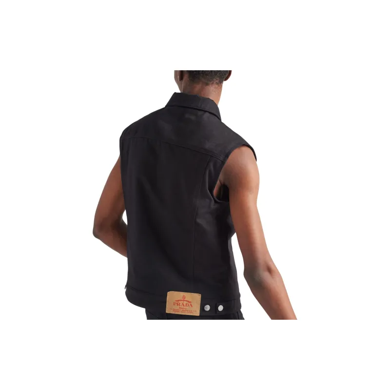 PRADA Vests Men Black-3