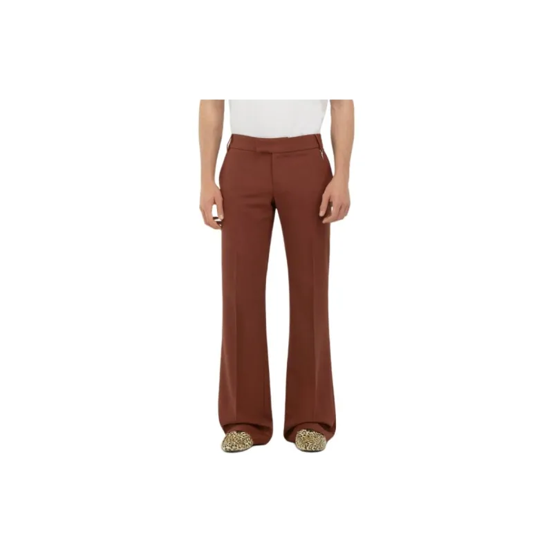 Roberto Cavalli SS24 Casual Pants Men's Chocolate-2