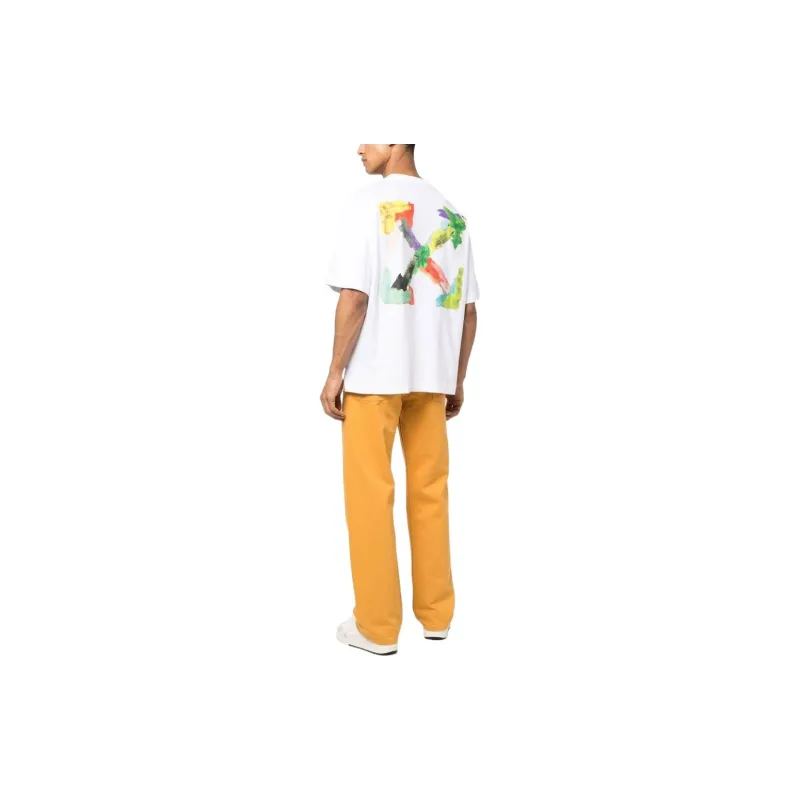 OFF WHITE Brush Arrows Oversized Tee-3