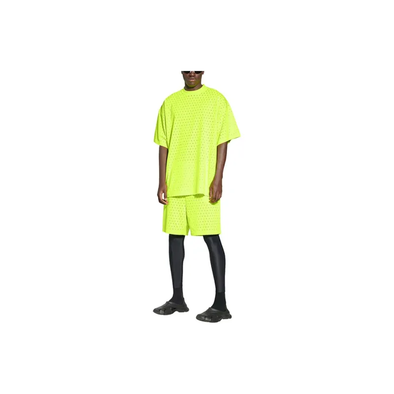 Balenciaga T-Shirts Men Green-3