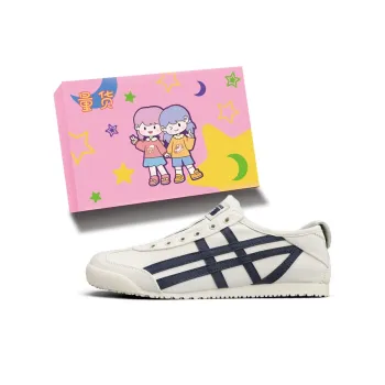 LIANGHUO Anti Slip Wear Resistant Low Top Casual Shoes Unisex Beige Dark Blue Box Included