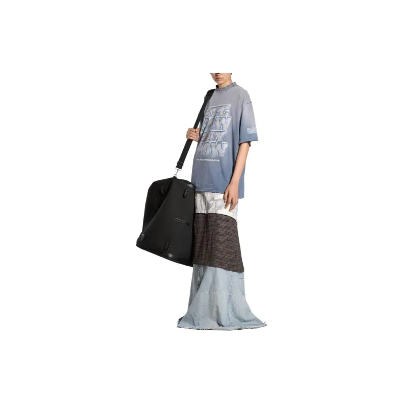 Balenciaga T Shirt Loose Fit Style Unisex Blue-3