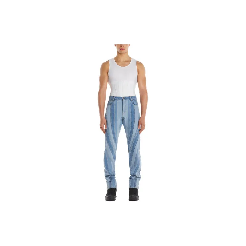 Mugler Jeans Unisex Blue-2