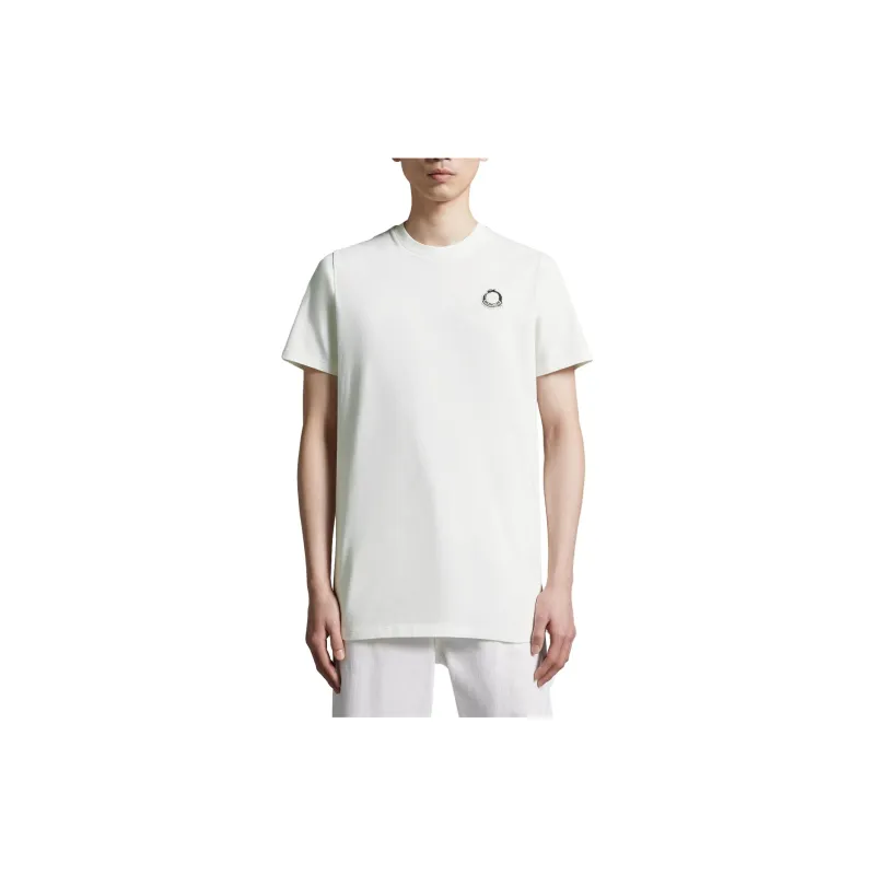 Moncler Appliqué logo Cotton T shirt-1