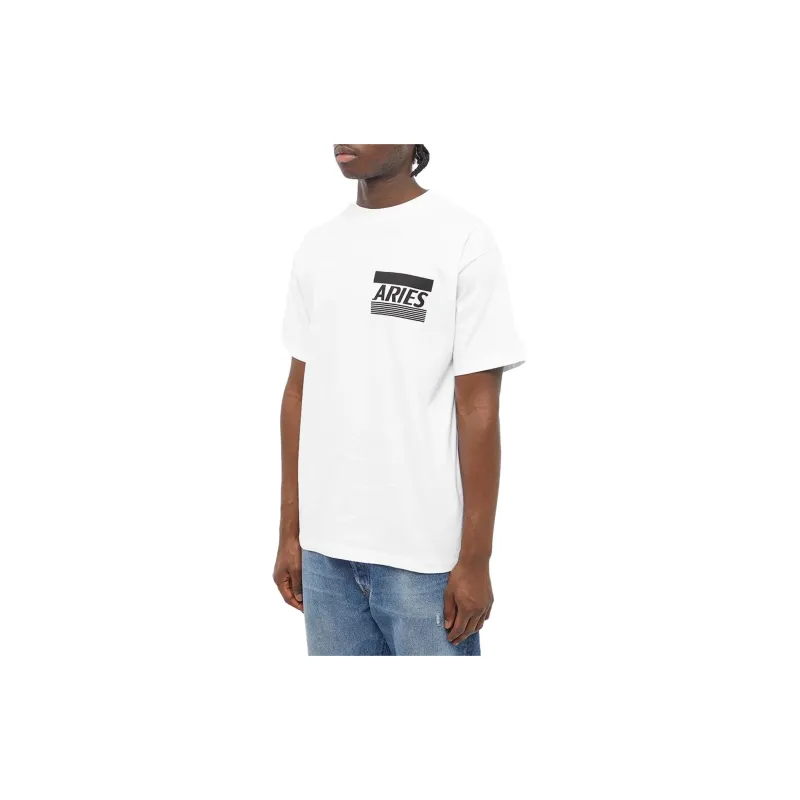 Aries T-Shirts Unisex White-1