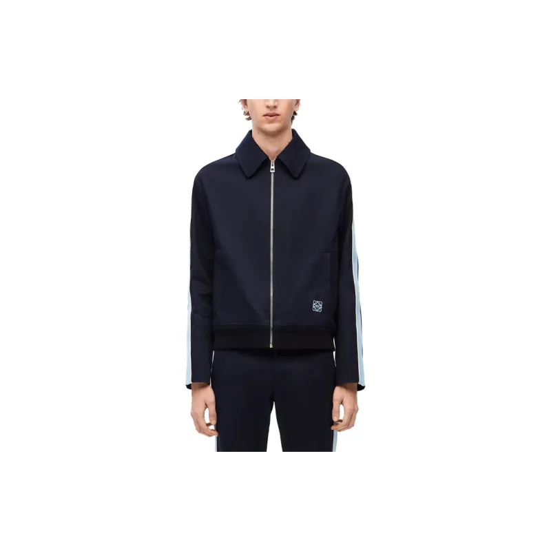 LOEWE Jackets Men Navy Blue-2