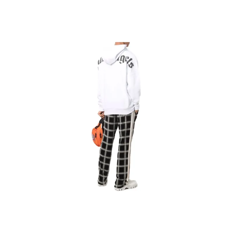 PALM ANGELS Over The Head Logo Hooded Sweatshirt-3