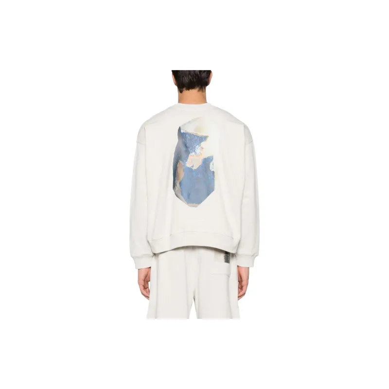 MSGM Graphic Printed Crewneck Sweatshirt-2