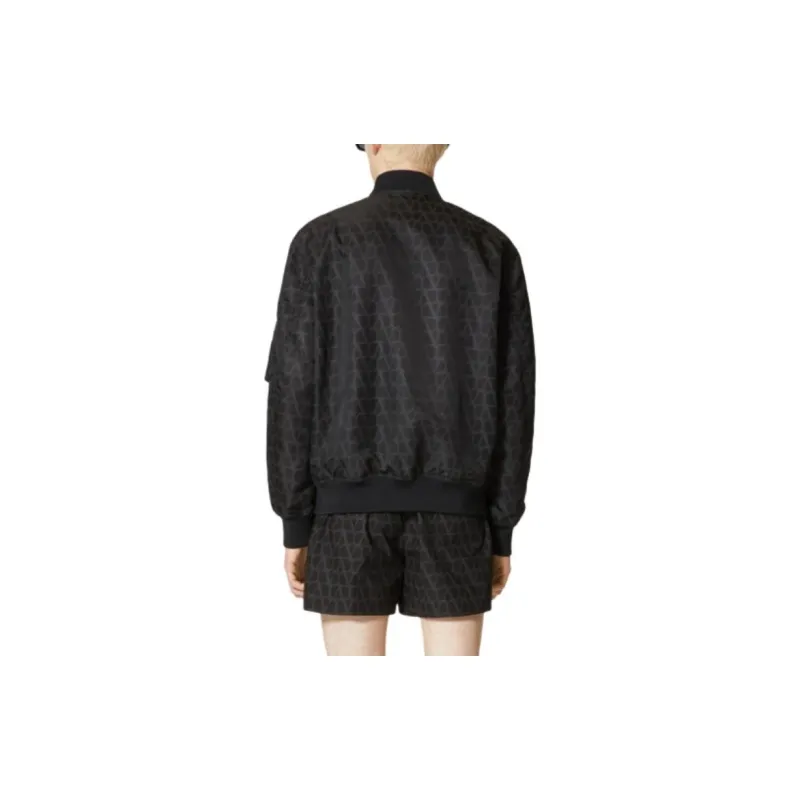 Valentino Toile Iconographe Zip Up Bomber Jacket-4