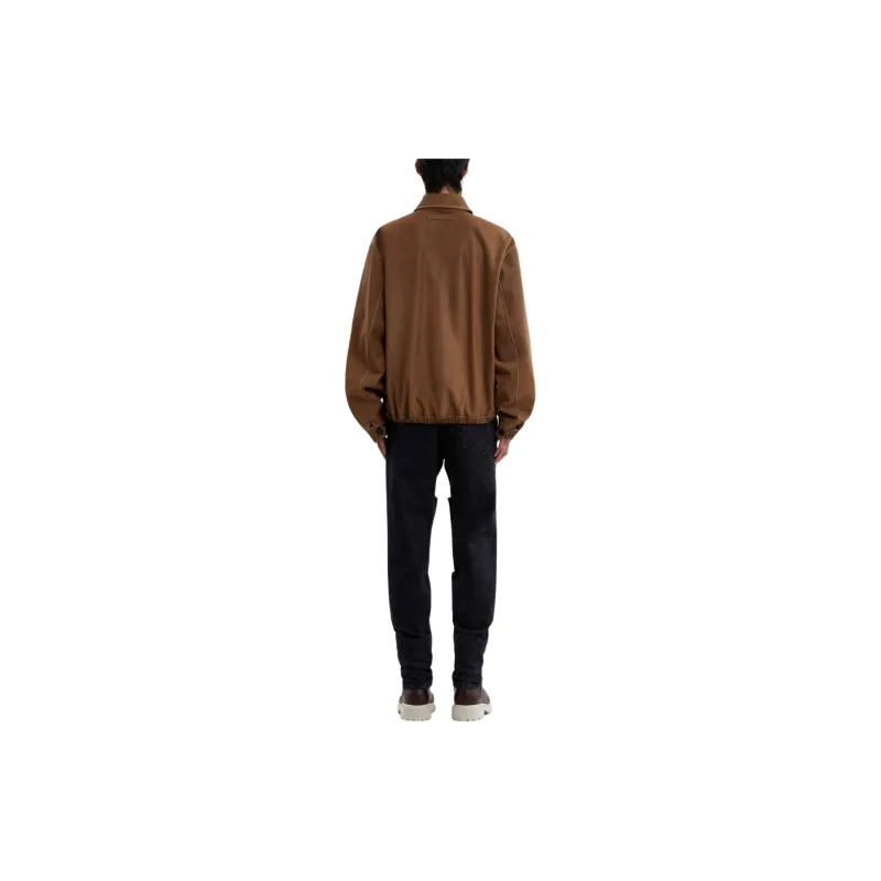 MARNI Patchwork design Leather Jacket-2