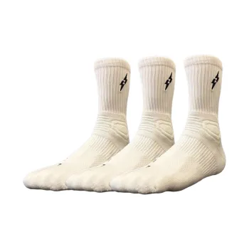 UZPO Basketball Socks Unisex 3 Pack White Black