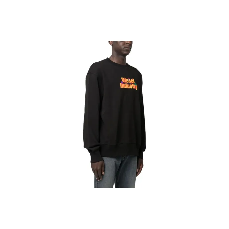DIESEL Logo Printed Crewneck Sweatshirt-2