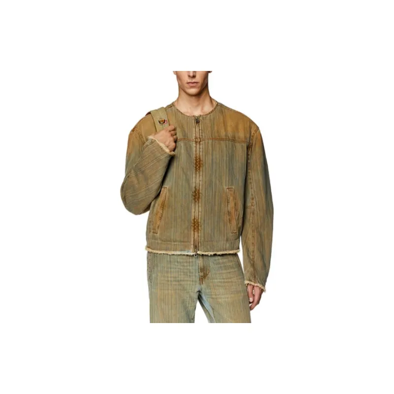 DIESEL FW23 Jackets Coats Unisex Brown-1