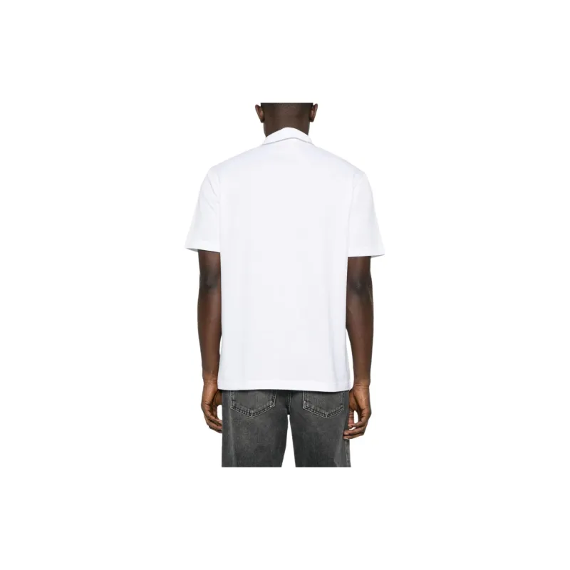 Brioni Logo Embroidered Short Sleeved Polo Shirt-3