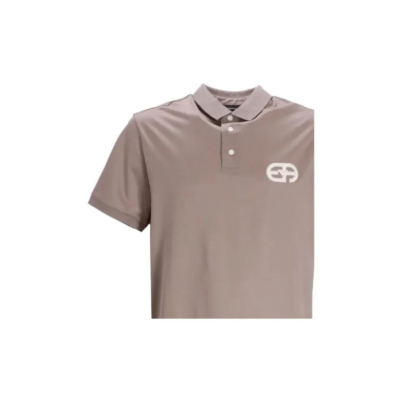 EMPORIO ARMANI Logo patch Button fastening Polo Shirt-4