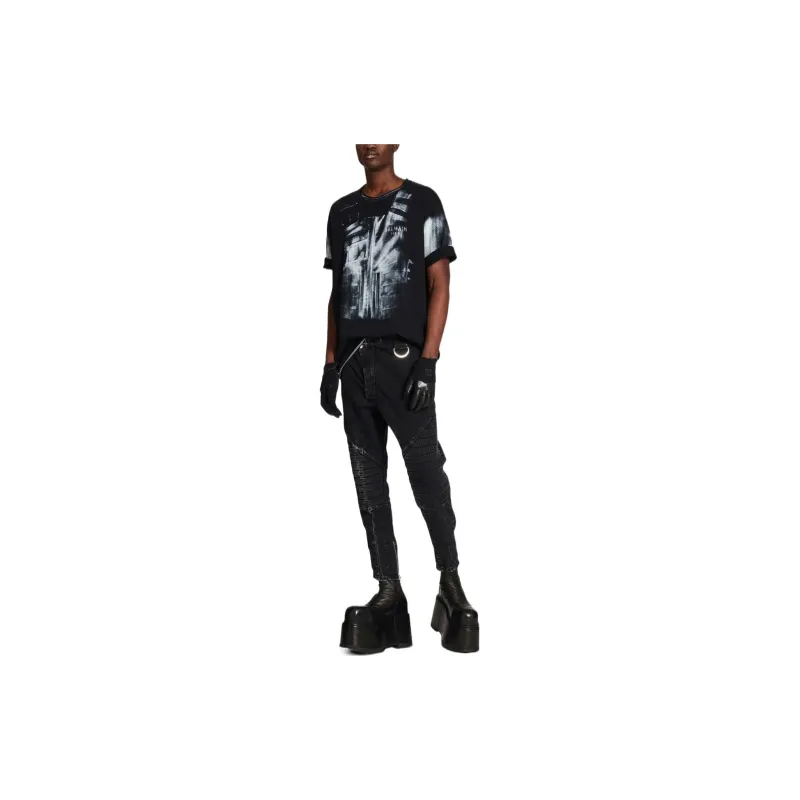 BALMAIN Jeans Men Black-1