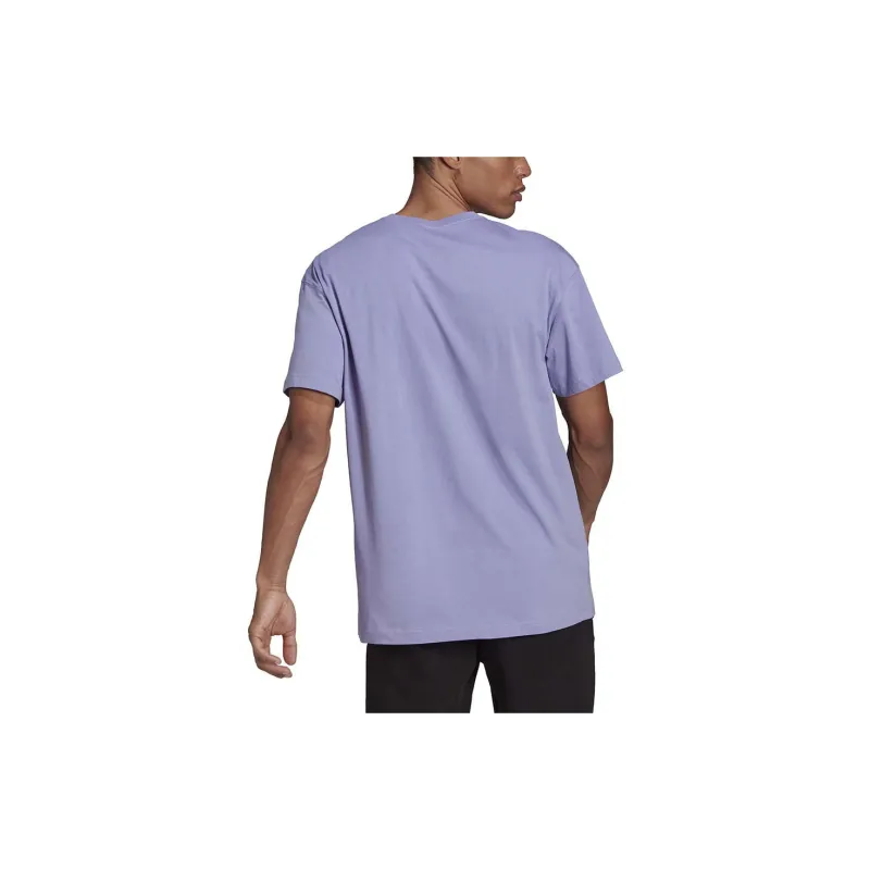 Adidas Drop Shoulder Sleeve T Shirt Men's Purple-2
